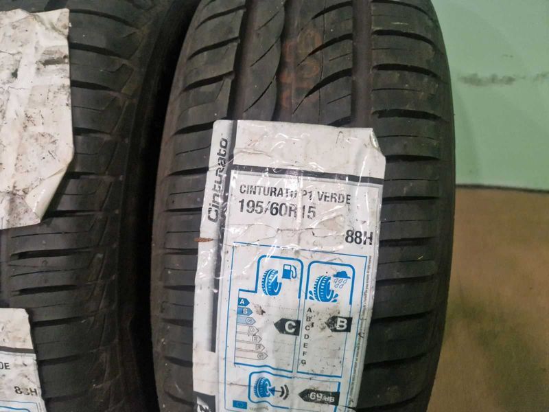 2 Pirelli 15 195/60/ 
нови летни гуми 
DOT1019