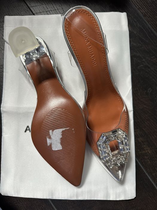 Amina Muaddi Papuci Mules  36-37