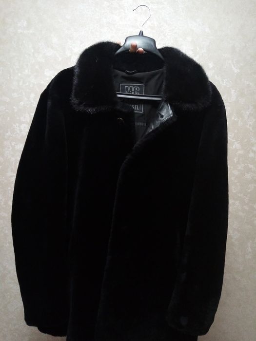 Шуба мутон мужская.
