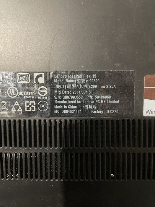 Продам платформу с аi 7 Lenovo Lenovo IdealPad Flex 15