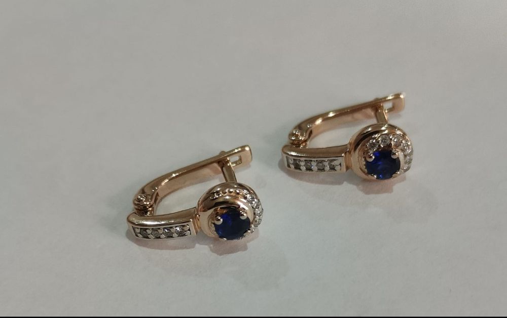 Серьги золотые детские