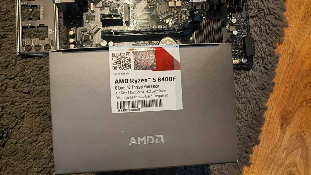 Gigabyte's A620M Gaming X + Ryzen 8400F + 2X8GB 16GB RAM DDR5 AM5