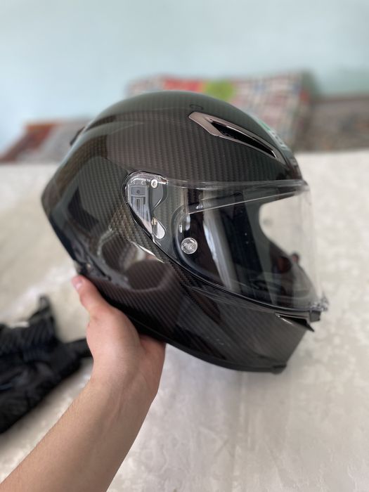 Шлем агв agv черный. С гарнитурой в идеальном состоянии