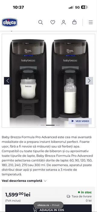 Baby Brezza formula Pro Advanced black