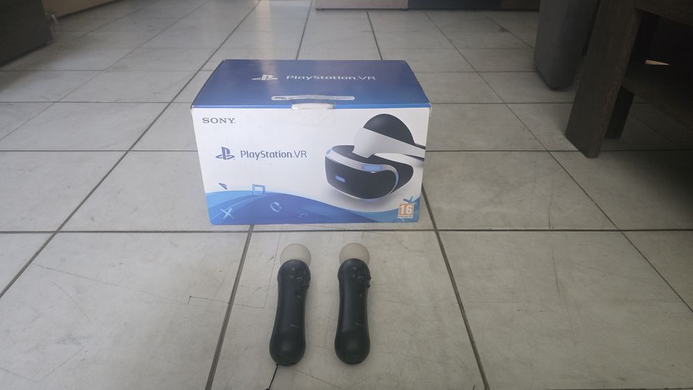 Play Station VR + Контрорели за движение + Преходник за PS5