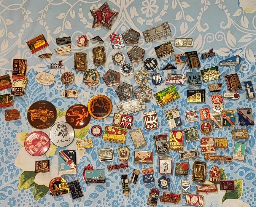 Значки 106 штук СССР