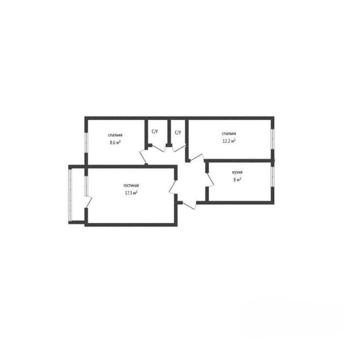 Продажа 3-комнатной квартиры