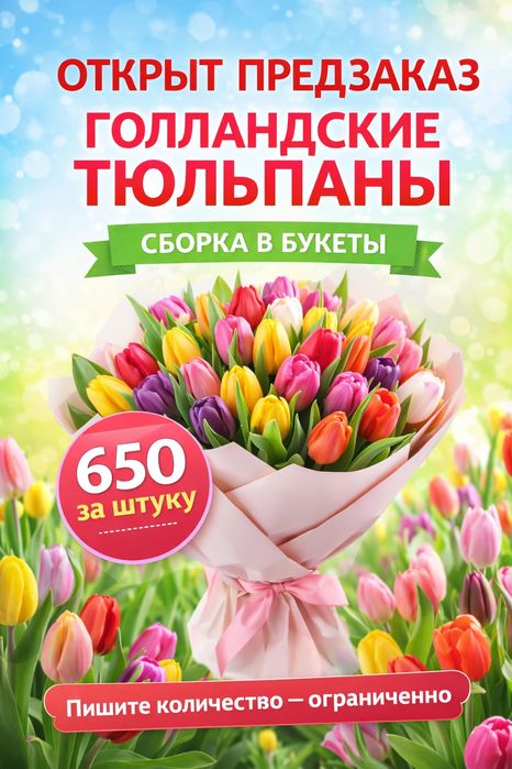 Предзаказ на тюльпаны