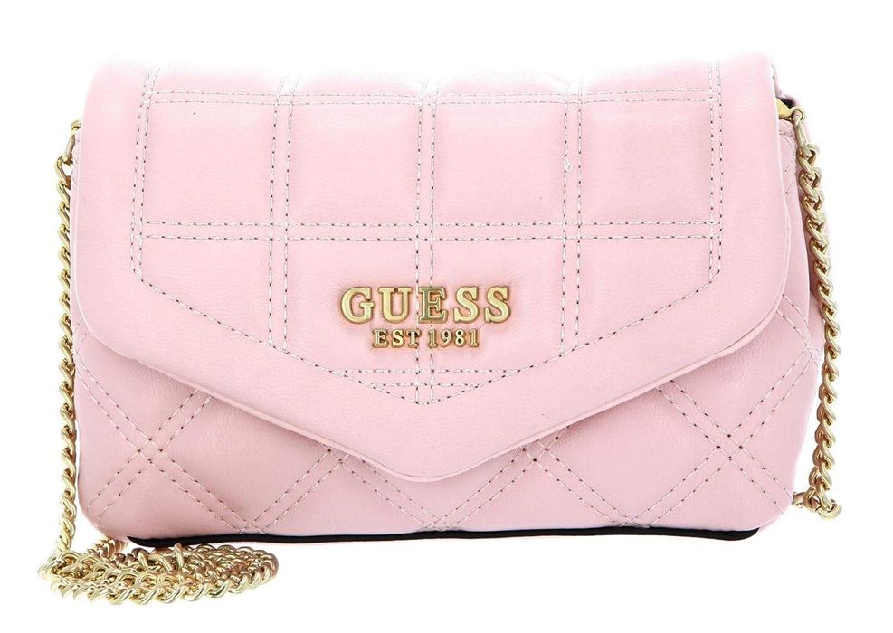 Дамска розова чанта на мярката Guess