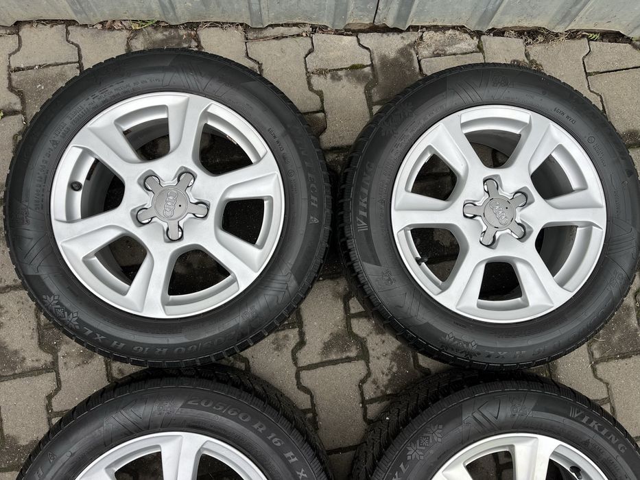 Jante aliaj 5x112mm, anvelope 205/60 R16, Audi A4 B8 B9, A6 C6