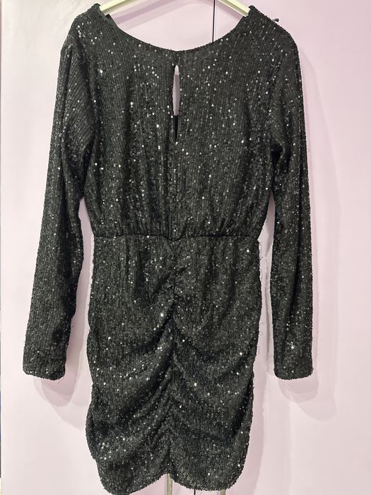 Черна къса официална рокля