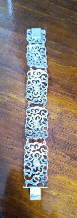 Серебряный браслет 925 проба Европа 60е годы .