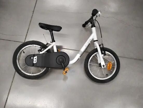 Bicicletă Discover 100 14" alb copii 90-110 - (SecondHand) Decathlon