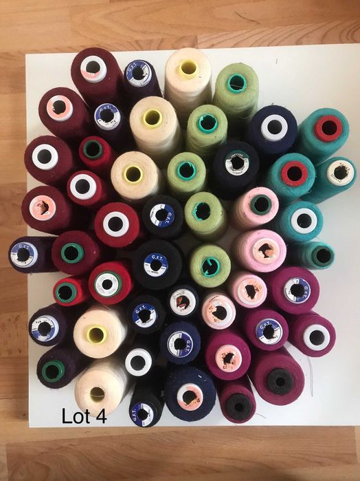 Ata cusut finete 120 - Lot 50 conuri, diverse culori