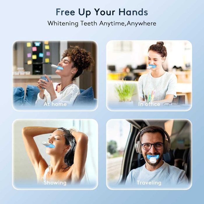 Комплект за избелване на зъби с LED светлини