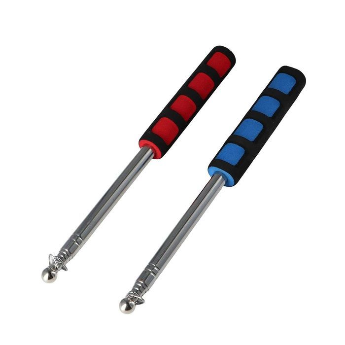 Set 2 bețe telescopice steguleț, 2m, pliabile, mâner burete