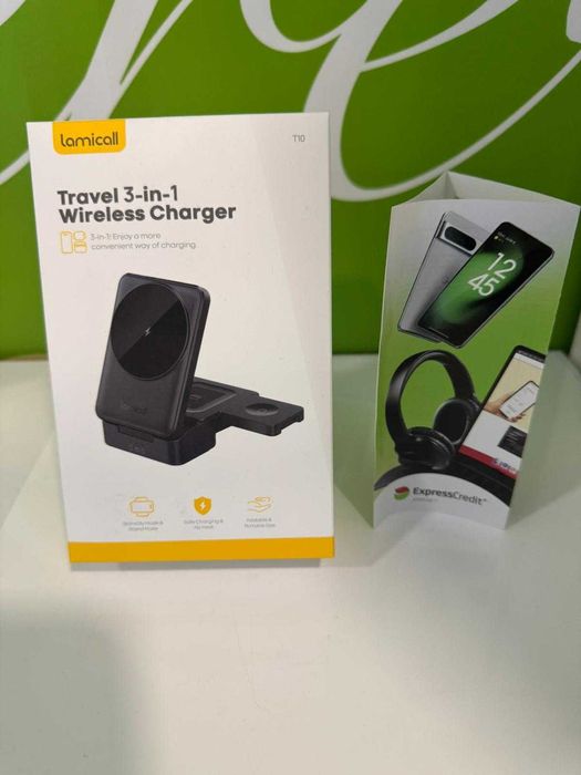 (Ag41) Incarcator wireless Lamicall 3 in 1 b5921 - Garantie 2 ani!