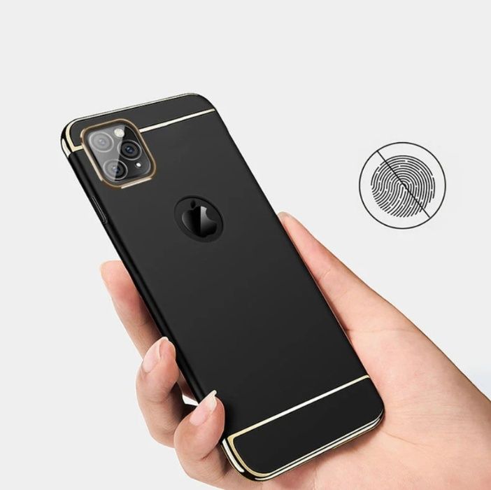 Husa Apple iPhone 11 PRO MAX, Elegance Luxury 3in1 Black, PRODUS NOU