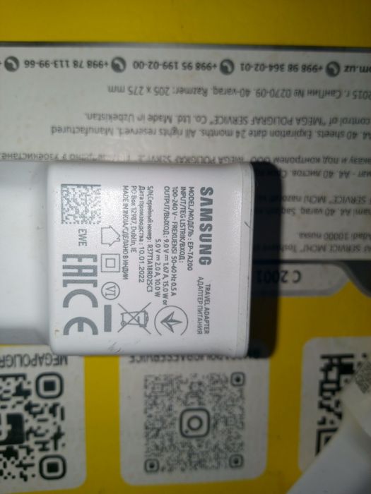 6 ta original zaryadkala Xiaomi va samsung