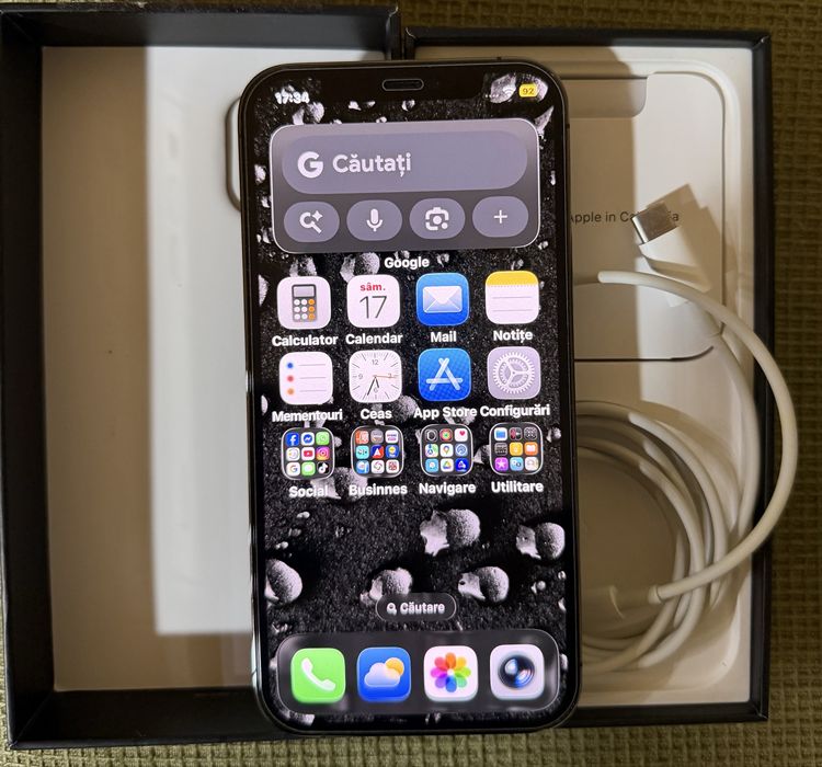 Iphone 12 Pro 256 GB Graphite - IMPECABIL - Bateria Originala!