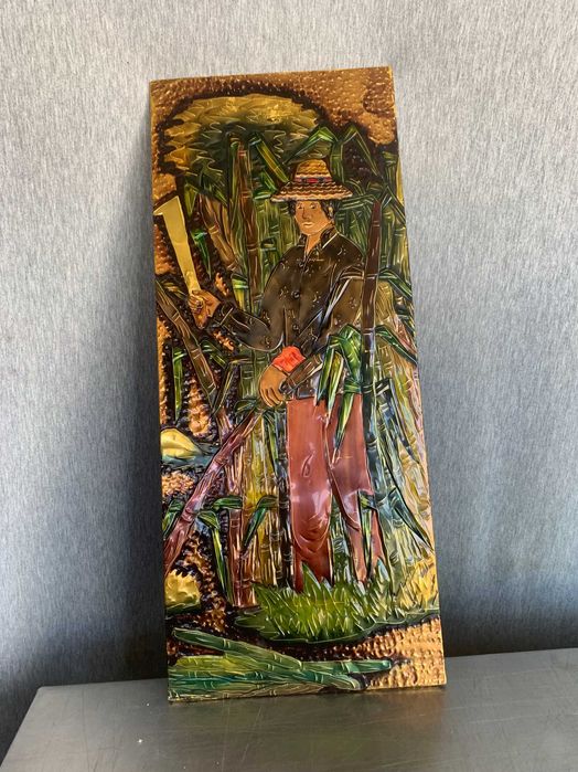 медна картина пано