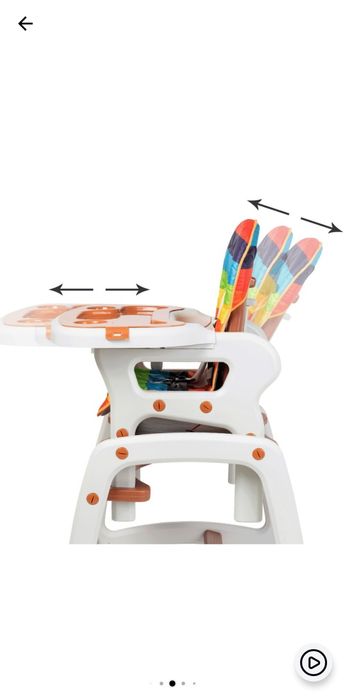 Scaunel + masa 2 in 1 bebe/ copii