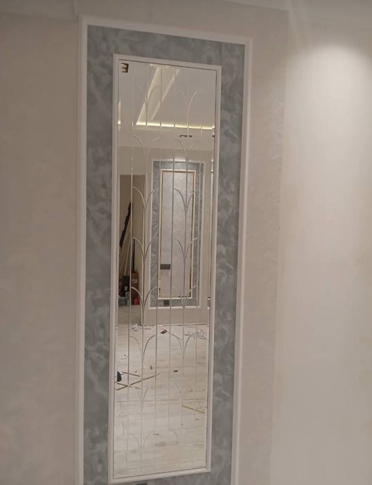 Ромбик зеркало Душавой кабина Витраж Оргстекло