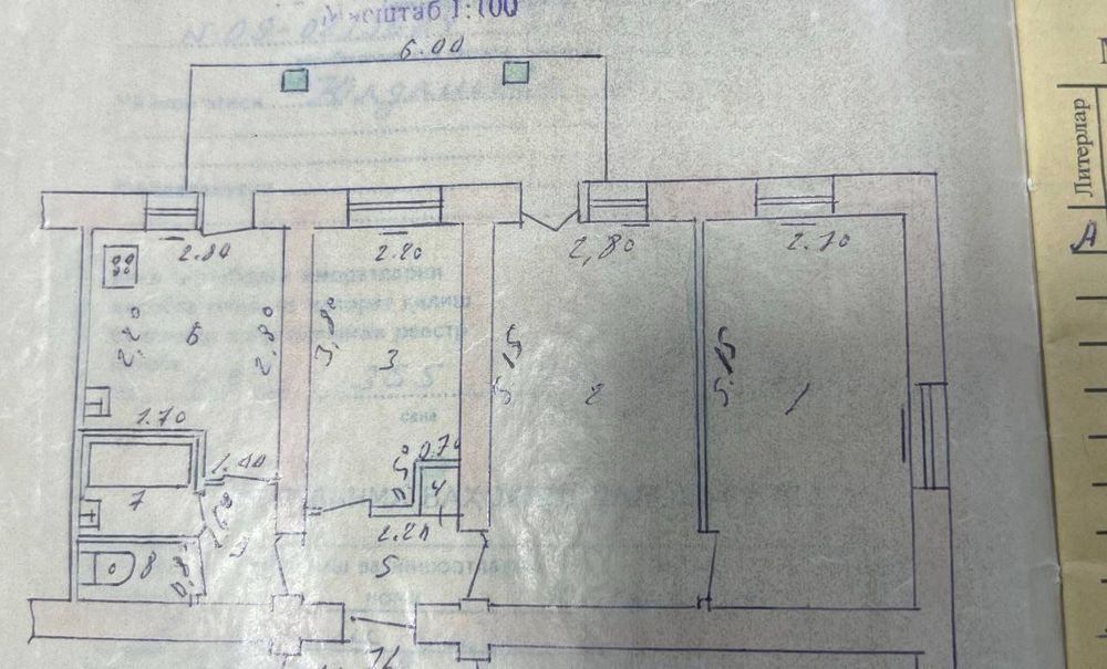 Продажа 3в4/3/4 65м2 на Ц-13, ор-р: Медион клиника