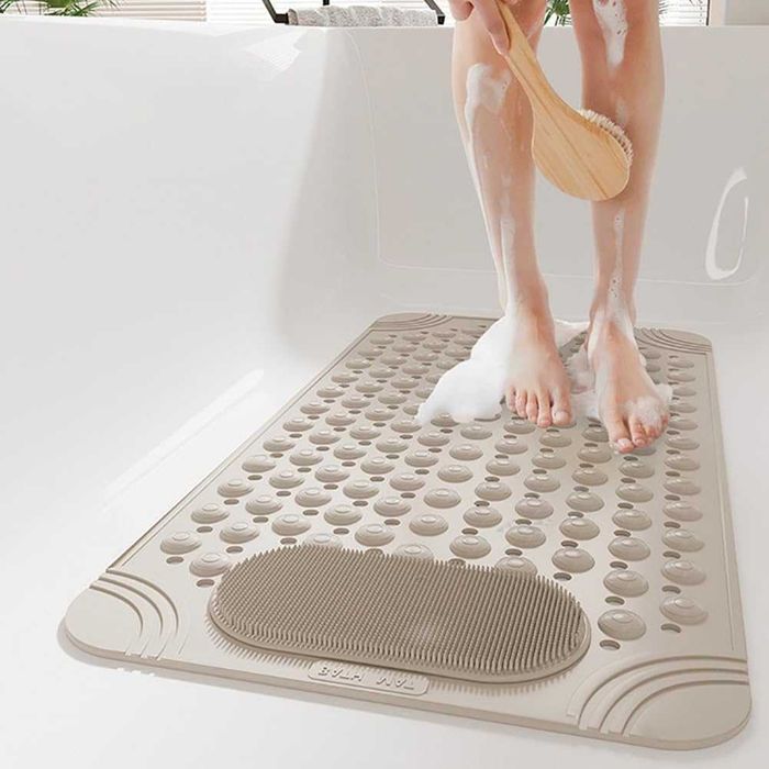 Covoras pentru cada dus cu ventuze si masaj picioare 36 x 69 cm