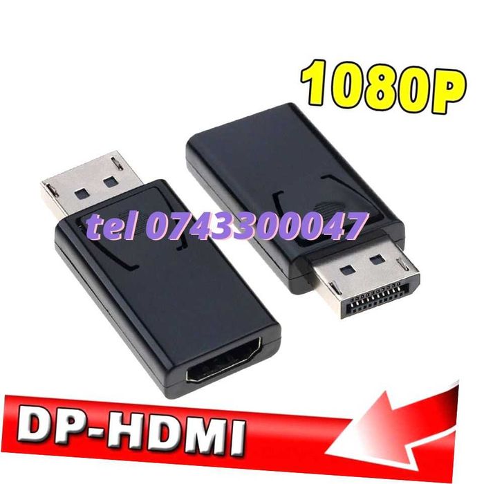 Adaptor Displayport La Hdmi  Display Port Dp 1080p Dp Profesional
