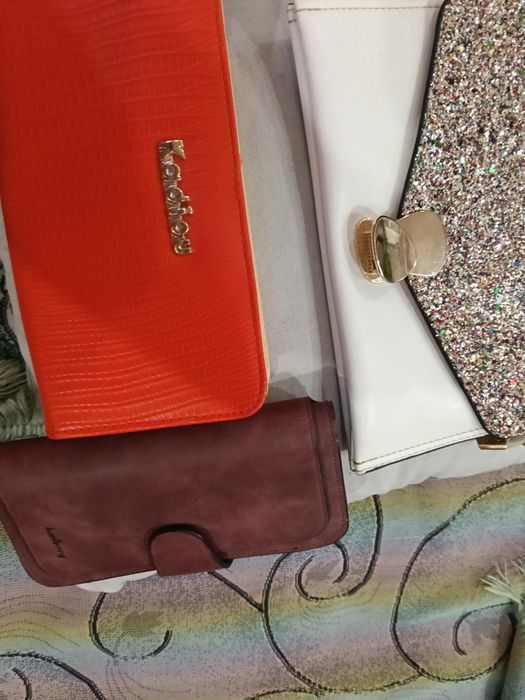 Два новых кошелька, клатч б/у