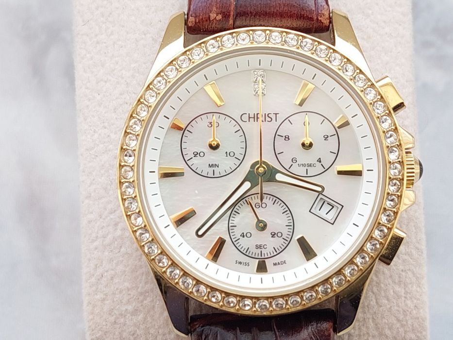 Ceas dama Christ Diamonds chronograph quartz swiss, colectie