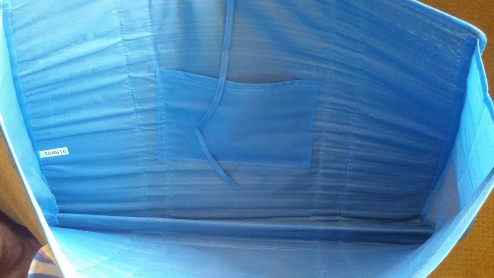 плажна чанта за къмпинг и пазар, тръстика и текстил от Холандия