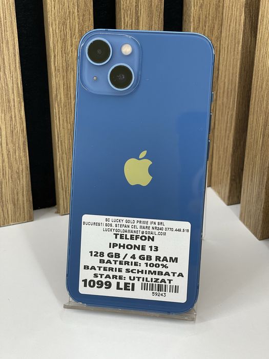 Iphone 13 128Gb 100% baterie Garantie / Factura #59243