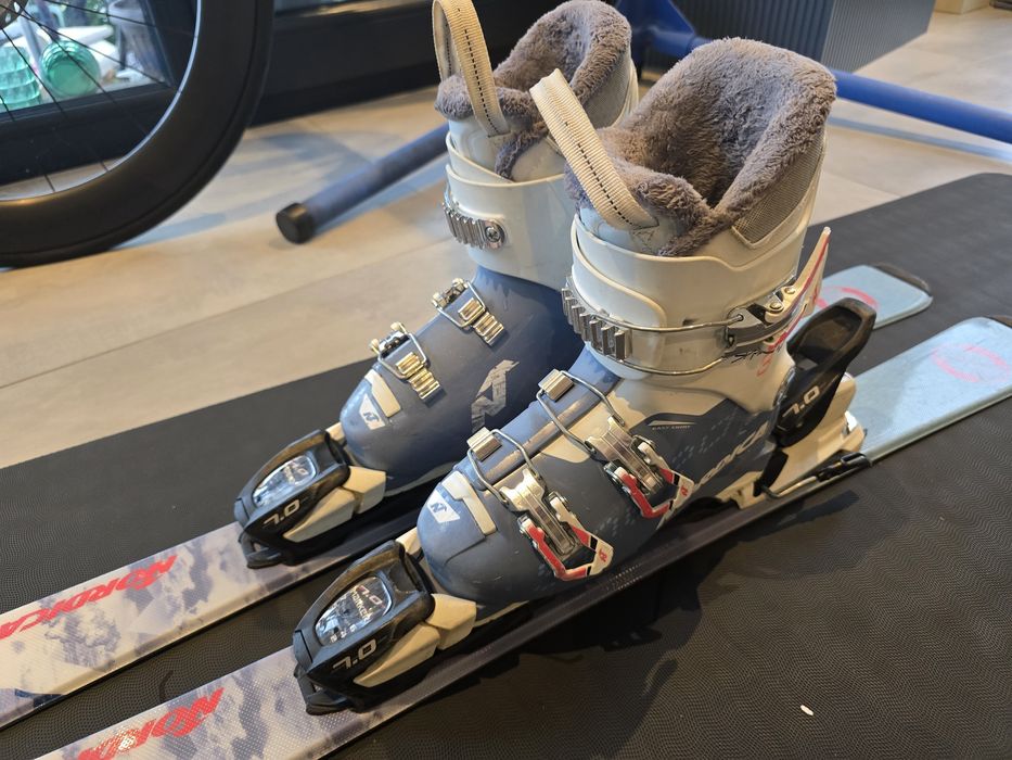 Schiuri Nordica LB Jr 110cm și clăpari Nordica Speed Machine3 size 21