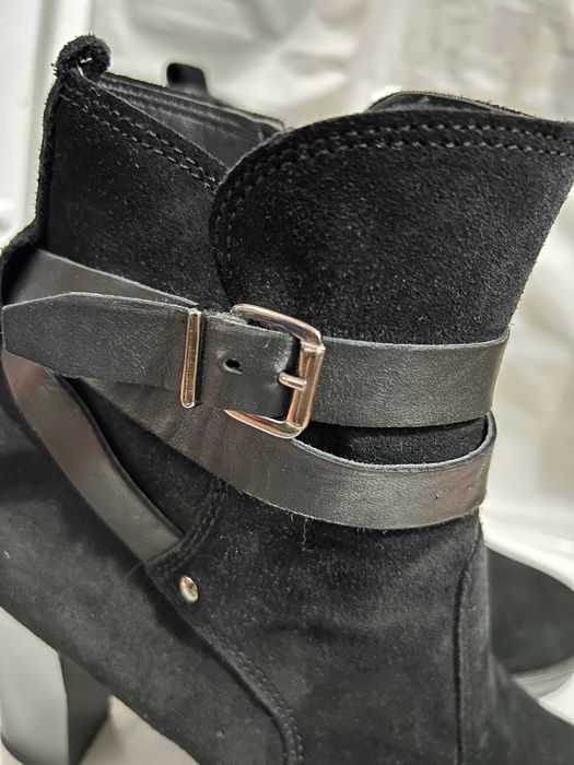 botine scurte cu toc Ellen Blake, negru, marimea 37