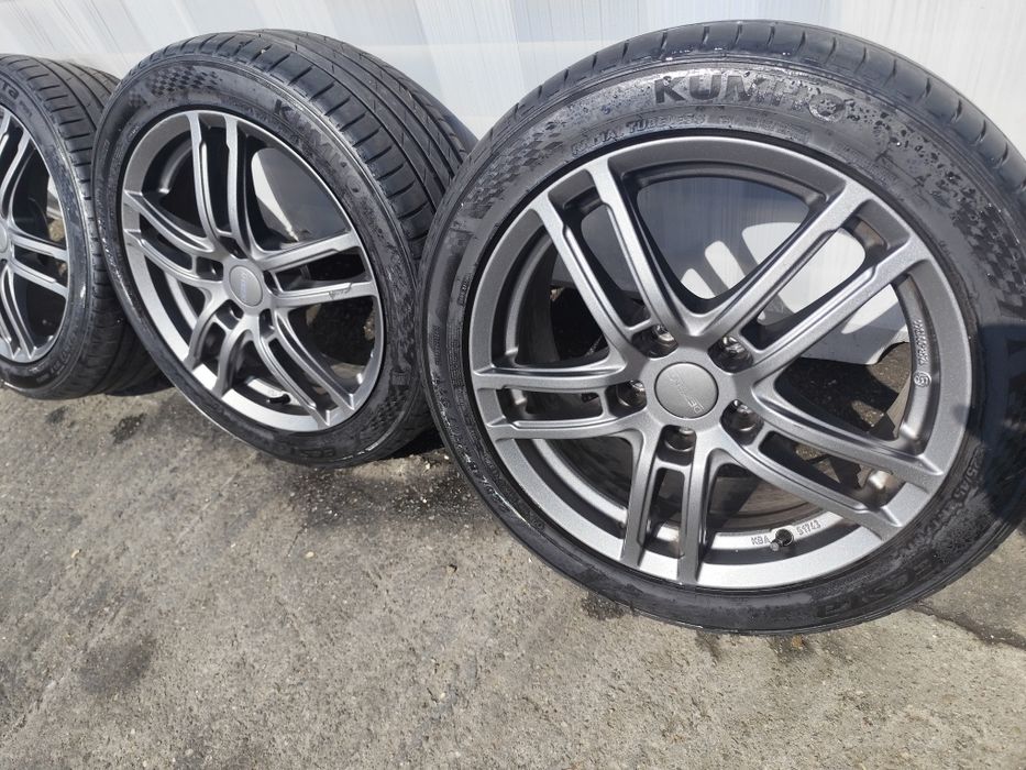 Jante roti 5×112 r17 Skoda ,Audi ,Seat vw ,golf 5 6 7 8 passat Cc + anvelope 225 45 r17 vara dot 2023