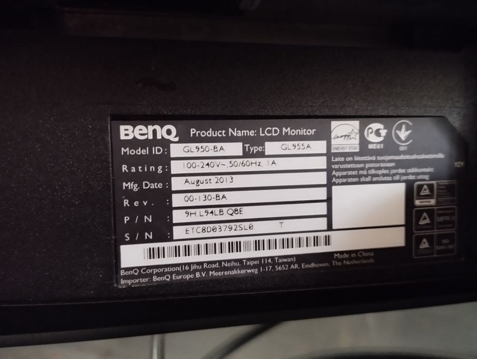 Монитор 18.5" BenQ