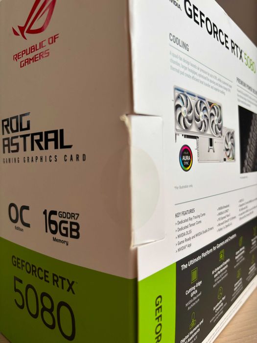 ASUS ROG Astral GeForce RTX 5080 OC White Edition 16GB SIGILATA