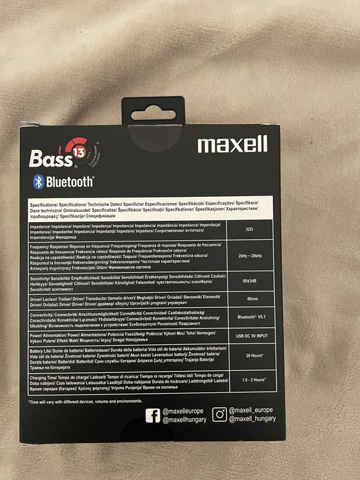 Слушалки Bluetooth maxell
