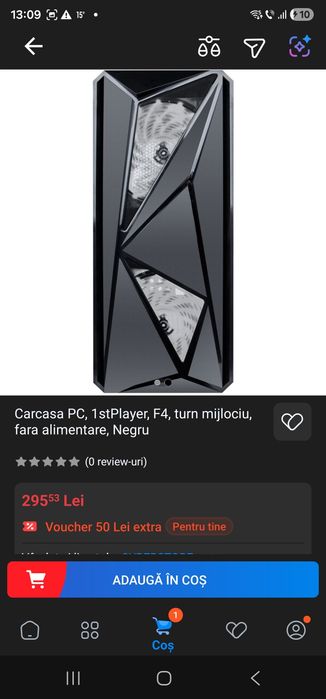 Vand carcasa pc 1stplayer f4 cu extra 3 ventilatoare
