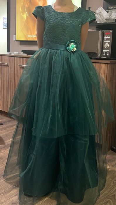 Официална детска дълга рокля Doniceta 158 см.