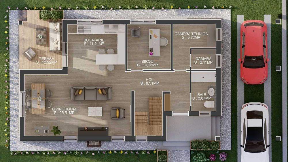 Casa de vanzare individuala Balotesti 5 camere