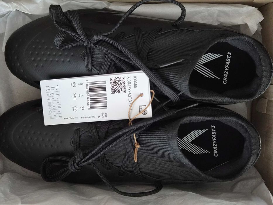 Adidas fotbal X Crazyfast.3 FG-J, Nr. 38, Crampoane, NOI