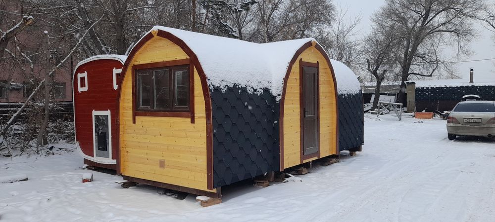 Готовые бани мобильные