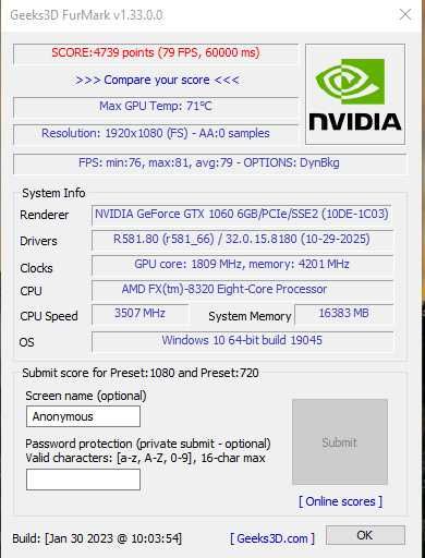 Vand Unitate PC (AMD FX-8320/16GB/GTX1060 6GB/650W/2TB)