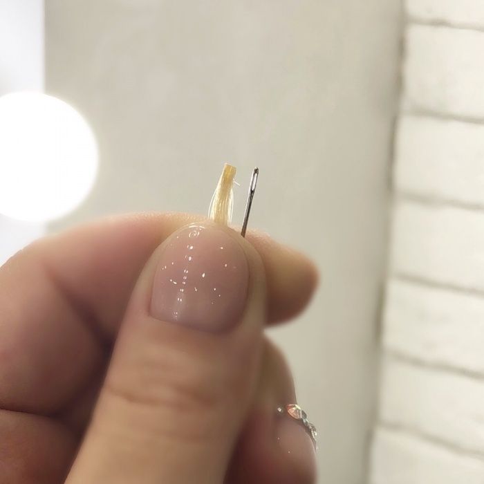 Микро наращивание волос