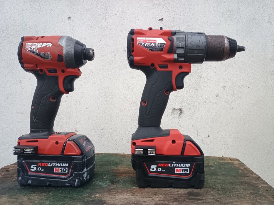 Set milwaukee fpd2+ fid 2, 2 baterii 5 amperi