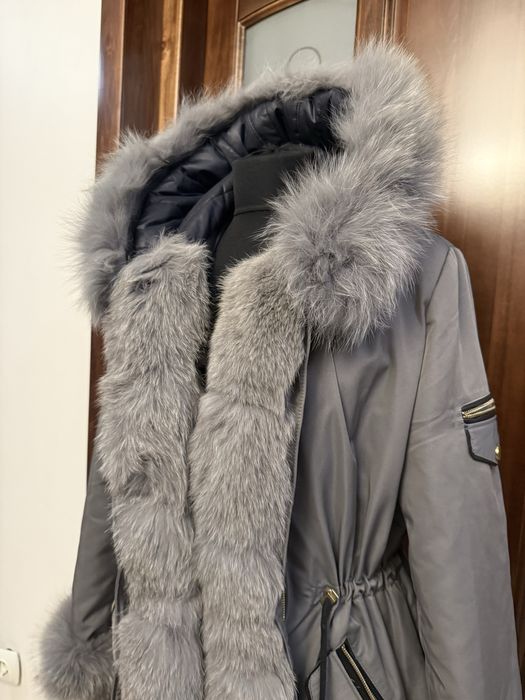 geaca cu blana naturala