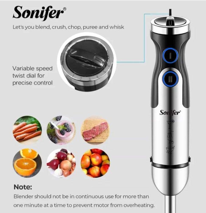 Погружной блендер ручной блендер blender Sonifer sf-8092